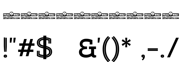 Amazing Slab Trial Inline Medium Font OTHER CHARS