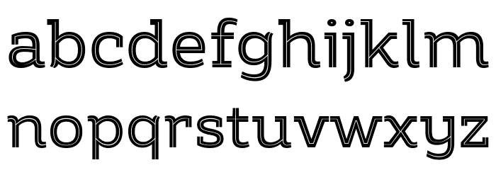 Amazing Slab Trial Inline Medium Font LOWERCASE