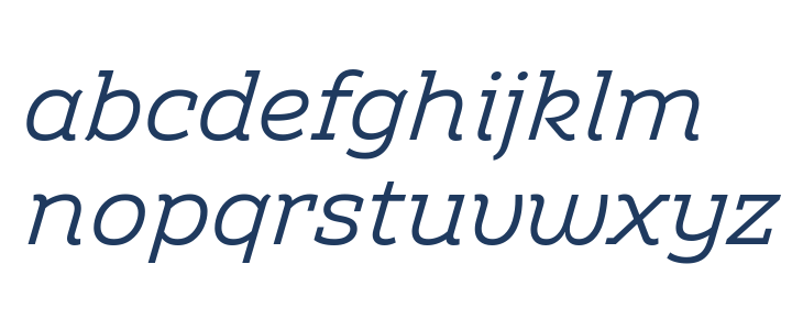 Amazing Slab Trial Italic Lowercase
