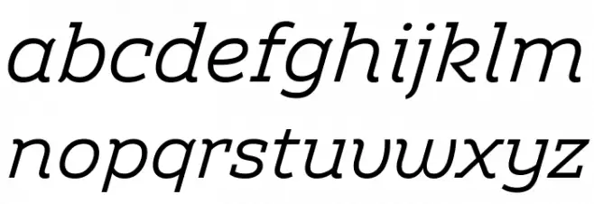 Amazing Slab Trial Italic फ़ॉन्ट लोअरकेस
