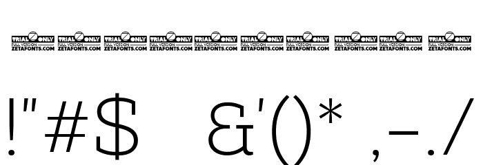 Amazing Slab Trial Light Font OTHER CHARS