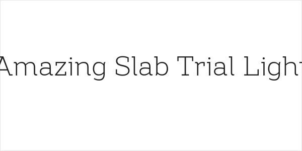 Amazing Slab Trial Light Logo