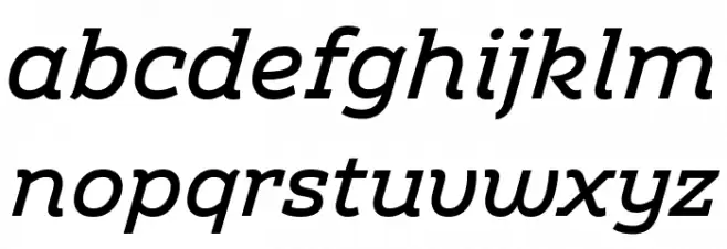 Amazing Slab Trial Medium Italic Fuentes MINÚSCULAS