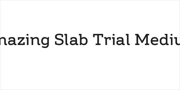 Amazing Slab Trial Medium Logo
