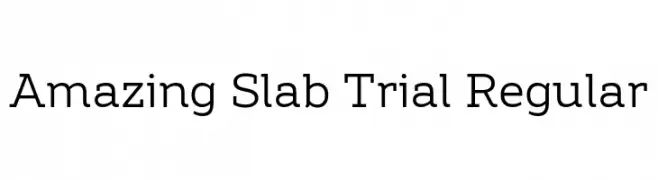 Amazing Slab Trial Regular  Frei Schriftart Herunterladen