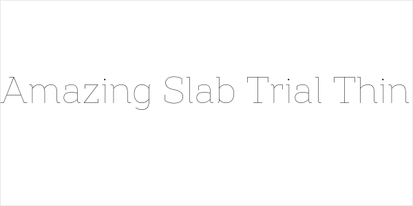 Amazing Slab Trial Thin Logo