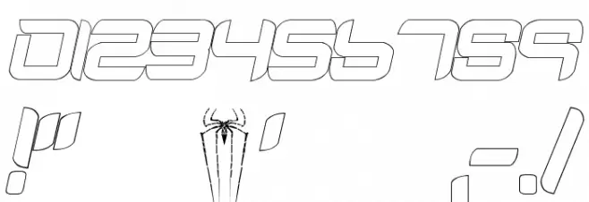 Amazing Spider-Man toile slant Schriftart Anderer Schreiben