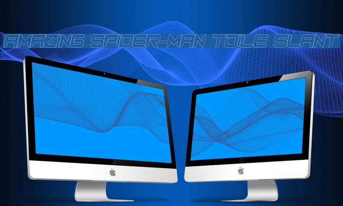 Amazing Spider-Man toile slant Font examples