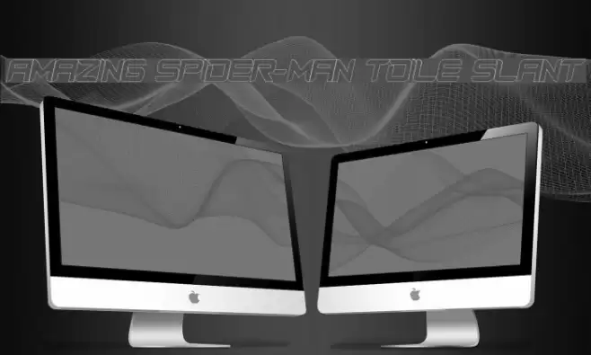 Amazing Spider-Man toile slant Schriftart examples
