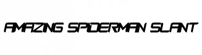 Amazing SpiderMan slant  Frei Schriftart Herunterladen