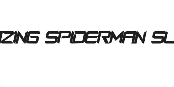 Amazing SpiderMan slant Logo