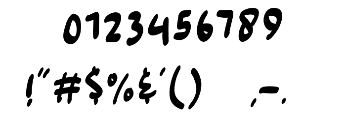 Amazing Swash Font OTHER CHARS