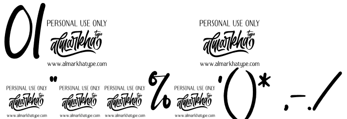 Amazing Sweety Font OTHER CHARS