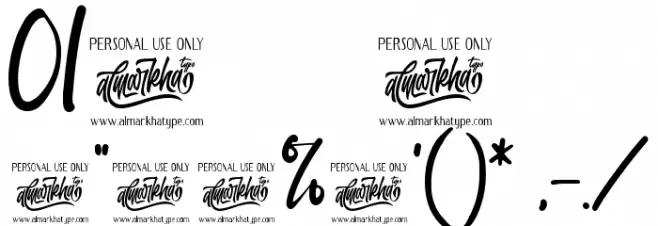 Amazing Sweety Font OTHER CHARS