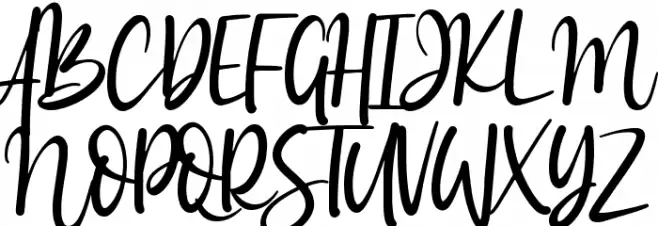 Amazing Sweety Font UPPERCASE