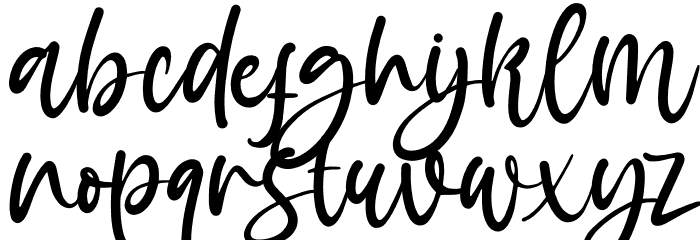 Amazing Sweety Font LOWERCASE