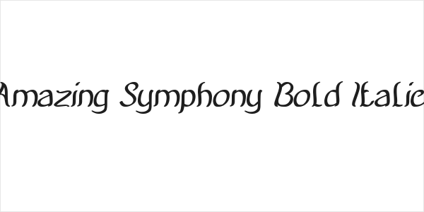 Amazing Symphony Bold Italic Logo