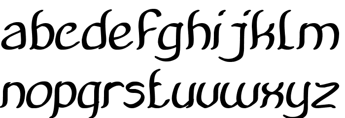 Amazing Symphony Bold Italic Font LOWERCASE