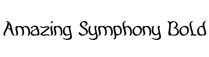 Amazing Symphony Bold  免费字体下载