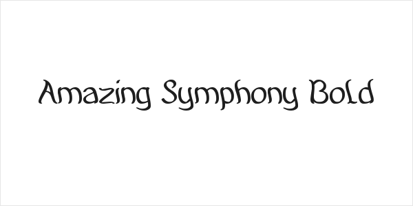 Amazing Symphony Bold Logo