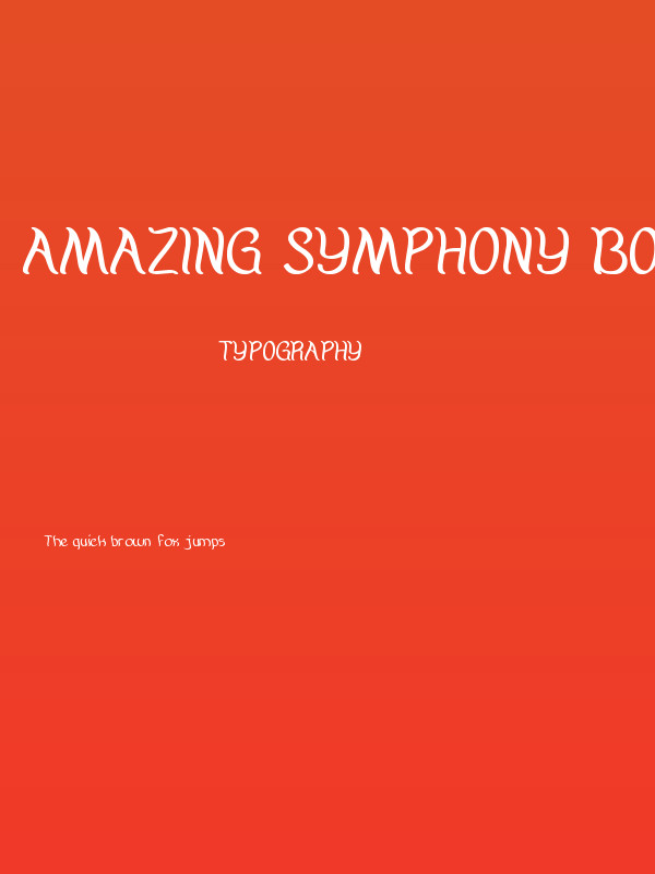 Amazing Symphony Bold Poster