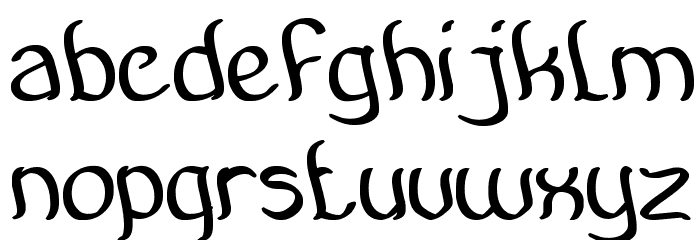 Amazing Symphony Bold Font LOWERCASE