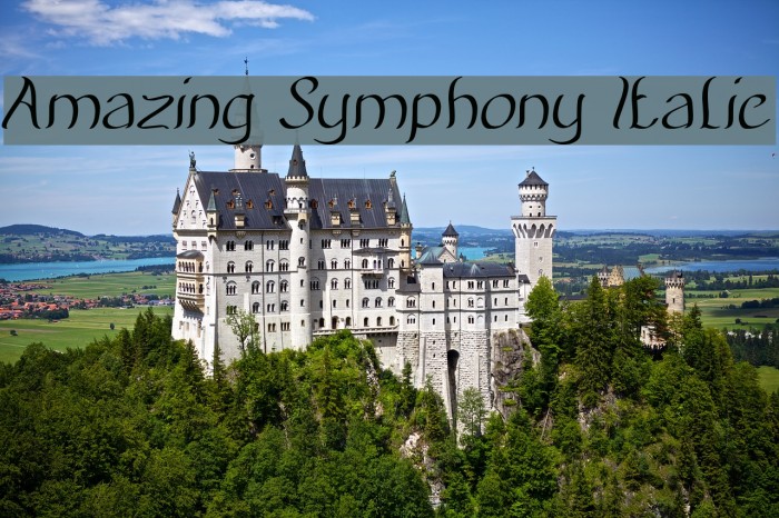Amazing Symphony Italic Example 1