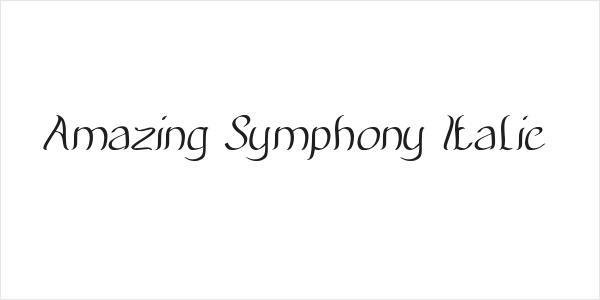 Amazing Symphony Italic Logo