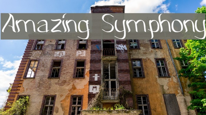 Amazing Symphony Font examples