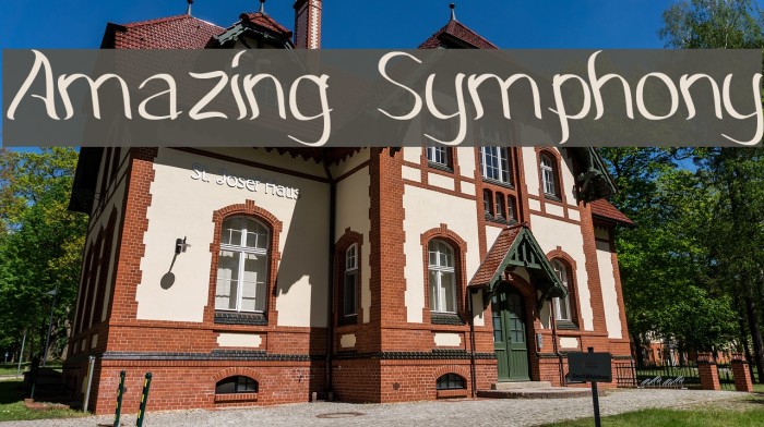 Amazing Symphony Font examples