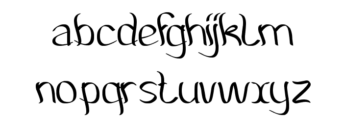 Amazing Symphony Font LOWERCASE