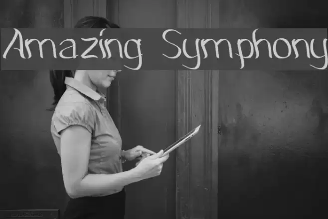 Amazing Symphony Font examples