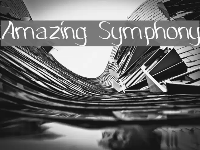 Amazing Symphony Font examples