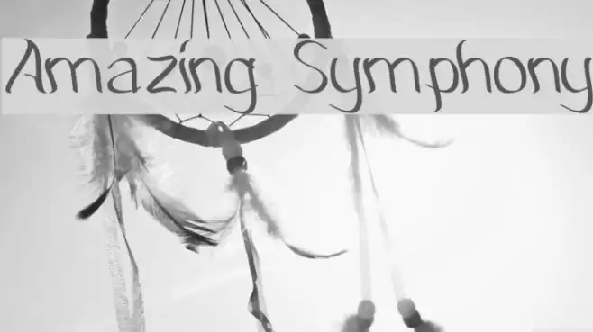 Amazing Symphony Font examples