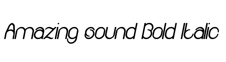 Amazing sound Bold Italic  フリーフォントのダウンロード