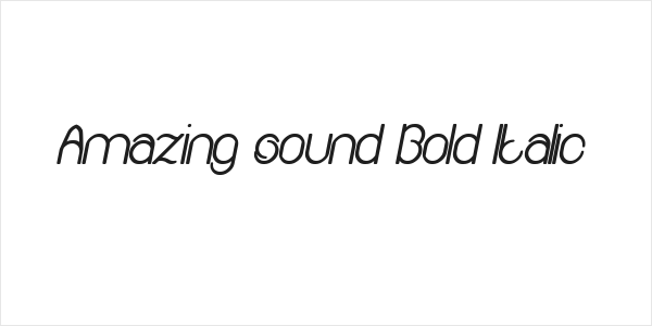 Amazing sound Bold Italic Logo