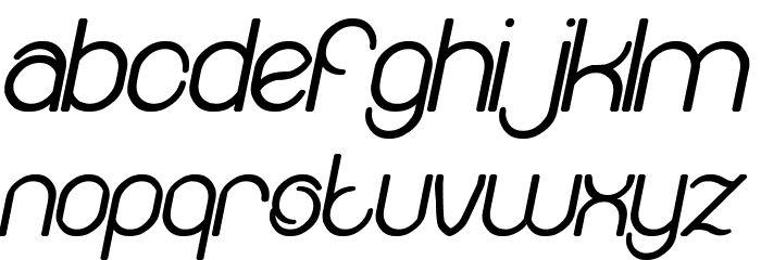 Amazing sound Bold Italic Font LOWERCASE