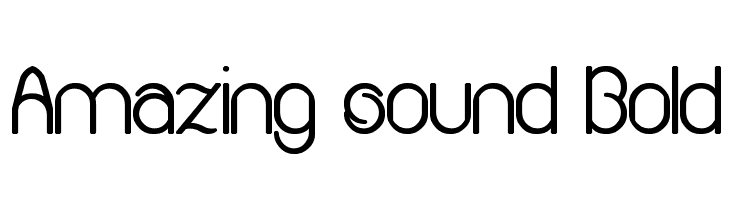 Amazing sound Bold  免费字体下载