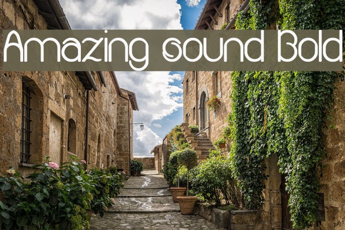 Amazing sound Bold Example 3