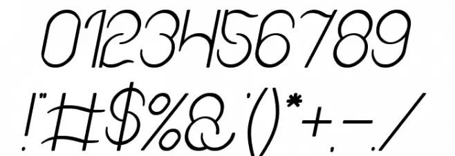 Amazing sound Italic Font OTHER CHARS