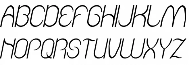 Amazing sound Italic Schriftart Groß