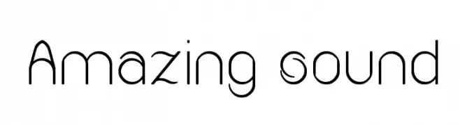 Amazing sound  Frei Schriftart Herunterladen