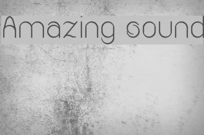 Amazing sound Font examples