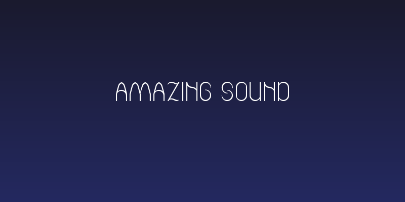 Amazing sound Social Header