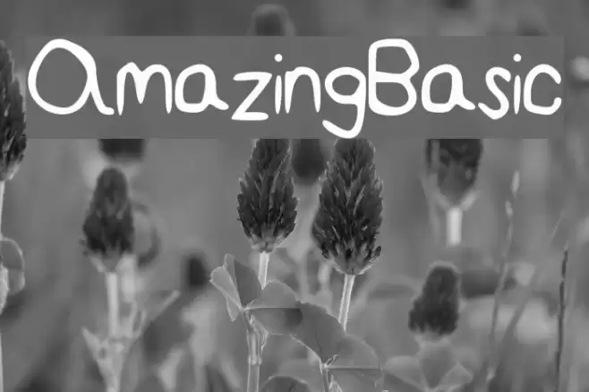 AmazingBasic Font examples
