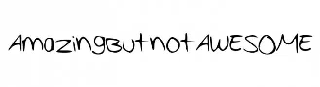 AmazingButnotAWESOME  免费字体下载
