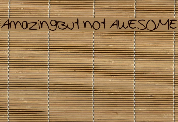 AmazingButnotAWESOME Font examples