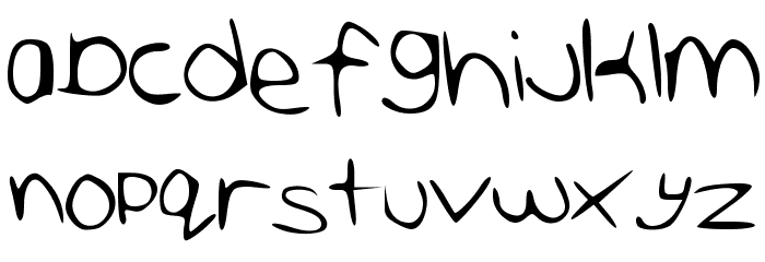 AmazingButnotAWESOME Font LOWERCASE
