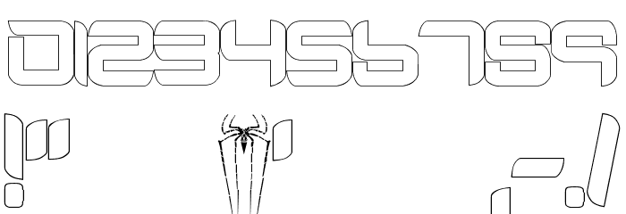 AmazingSpider-Man toile Font OTHER CHARS