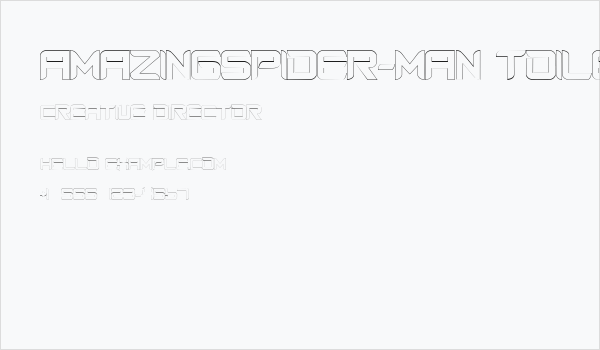 AmazingSpider-Man toile Business Card